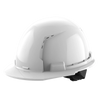 Milwaukee BOLT™ White Front Brim Vented Hard Hat w/4pt Ratcheting Suspension (USA) Type 1 Class C