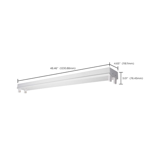Satco Products 65-912 4' DUAL T8 Lamp Ready Fixture