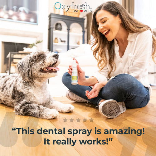 Oxyfresh Premium Pet Dental Spray - Fastest Way to Eliminate Pet Bad Breath