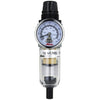 Milton Industries 1/4 NPT Polycarbonate Mini Piggyback FR Duo Filter-Reducer with Gauge