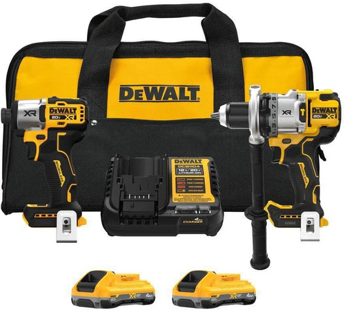 DEWALT MAX XR DCK2101QQ2 Combo Kit, Battery Included, 4 Ah, 20 V, Lithium-Ion