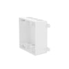 Hubbell 2-Gang Weatherproof Box, Seven 1/2 or 3/4 in. Threaded Outlets, White