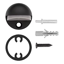 National Hardware N830-588 Adjustable Floor Door Stop Matte Black