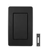 Heath Zenith Black Plastic Wired Mechanical Lighted Doorbell Chime Kit