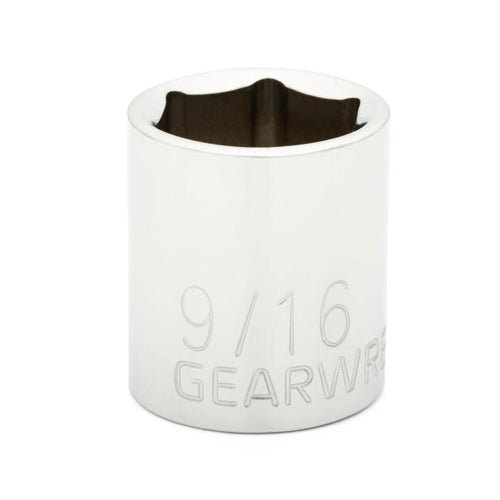 GearWrench 1/4 Drive 6 Point Standard SAE Socket 9/16