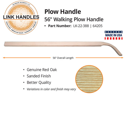 Seymour Midwest 56 Walking Plow Handle Red Oak