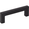 Kasaware 3-3/8 Overall Length Square Bar Pull Matte Black