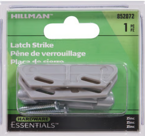 Hillman Hardware Essentials Latch Strike Zinc