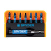 Spyder 8-Piece 1 Impact Driver Bit Set (PH1, PH2, SQ1, SQ2, T20, T25 x 2 & 3 Bit Holder) Mach-Blue®