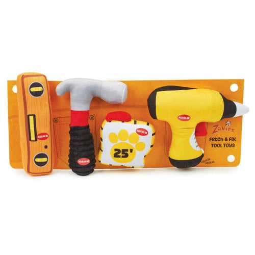 PetEdge Zanies Fetch & Fix Tool Toys 4Pc