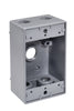 Southwire 1/2 5-Hole 1-Gang Weatherproof Box Gray