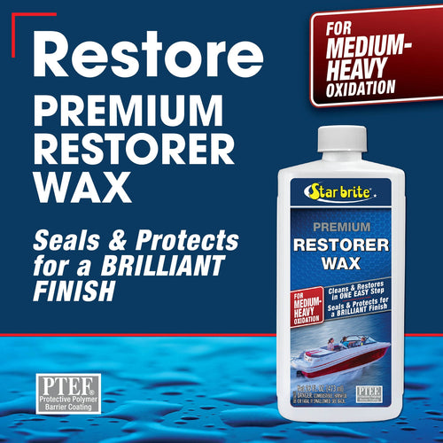 Star Brite Premium Restorer Wax For Medium to Heavy Oxidation