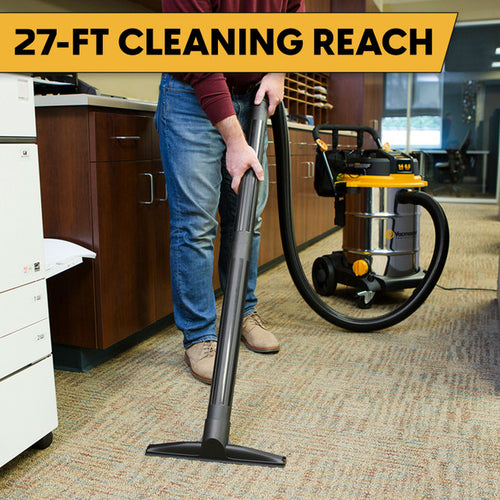 Vacmaster 14-Gallon* 6.5 Peak HP† Stainless Steel Wet/Dry Vacuum Beast Series™ VJE1412SW 0201