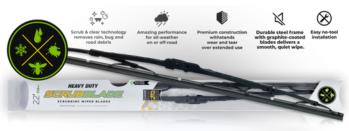 Scrubblade Heavy Duty Wiper Blade 22