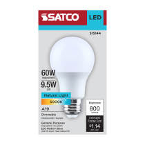 Satco S15144 9.5 Watt A19 LED