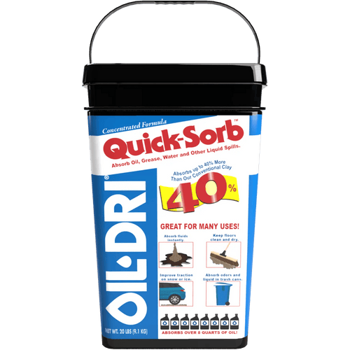 Oil-Dri Quick-Sorb Fine Granular Clay Absorbent Bucket