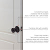 Design House  Tulip Privacy Door Knob, Matte Black