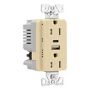 Eaton TRUSBAC15V-BX-L - USB Charger and Combination 15A 5-15R Duplex Receptacles