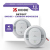 Kidde DETECT Combo Smoke + CO Alarm, Hardwired with AA Backup Battery and Voice Alerts