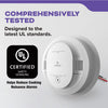 Kidde DETECT Combo Smoke + CO Alarm, Hardwired with AA Backup Battery and Voice Alerts