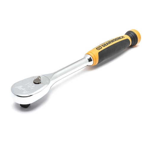 GearWrench 1/2 Drive 90-Tooth Dual Material Teardrop Ratchet 11