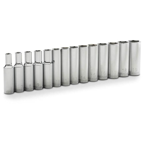 GearWrench 14 Piece 3/8 Drive 6 Point Deep Metric Socket Set