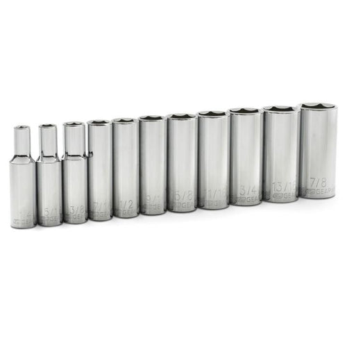 GearWrench 11 Piece 3/8 Drive 6 Point Deep SAE Socket Set