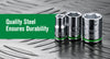 SK Tools 1/4 Drive, 11 Piece, 6 Point, Metric, Standard Chrome Socket Set