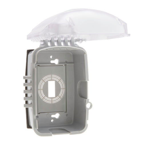 NSI Industries TORK XD110C Extra Duty Single Gang, Vrt/Hrz Configuration, 2.75 IN In Use Weatherproof Clear Cover