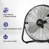 Proaira 14 High Velocity Cradle Floor Fan 3 Speed Control Black
