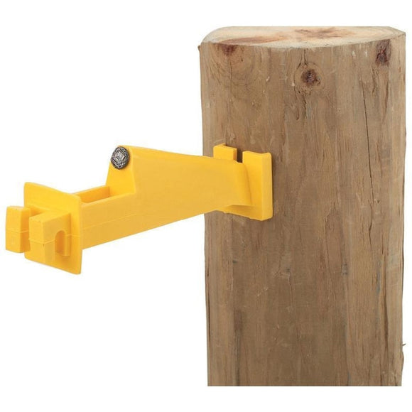 WOOD POST INSULATOR EXTENDER (15 PACK, YELLOW)