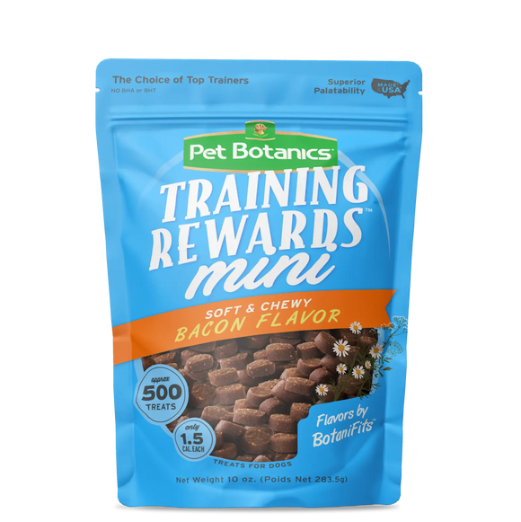 Pet Botanics Training Rewards Mini Bacon Dog Treats, 4 Oz