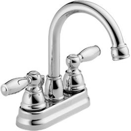 Bathroom Faucet, Hi Arc, Swivel Spout, Chrome Finish, 2-Lever Handles