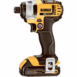 20-Volt Compact Cordless Impact Driver Kit, 1/4-In., 2 Lithium-Ion Batteries