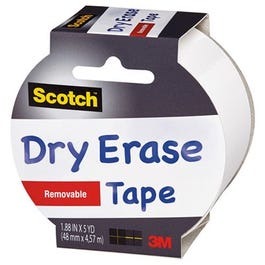 Dry Erase Tape, 1.88-In. x 5-Yds.