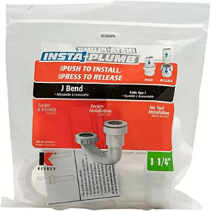 Keeney 1-1/2-in Plastic Sink Trap J-Bend in the Under Sink Plumbing  department at