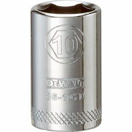 Metric Shallow Socket, 6-Point, 1/4-In. Drive, 10mm