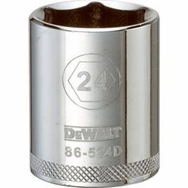 Metric Shallow Socket, 6-Point, 1/2-In. Drive, 24mm