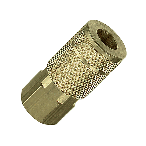 Tru-flate 1/4 T Design x 1/4 FNPT Brass Coupler