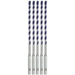 BluGranite Turbo Hammer Drill Bit, Carbide, 3/16 x 4 x 6-In., 5-Pk.