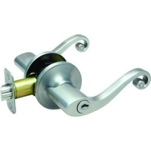 Hardware House 24-3872 Cp 15 K3 Montevallo Door Handle Sets Locking Entry Lever Satin Nickel CP