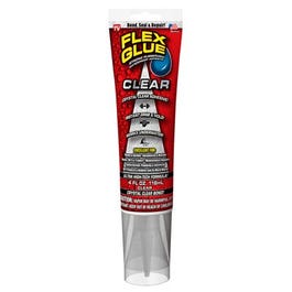 Clear Rubberized Adhesive, Waterproof,  4-oz.
