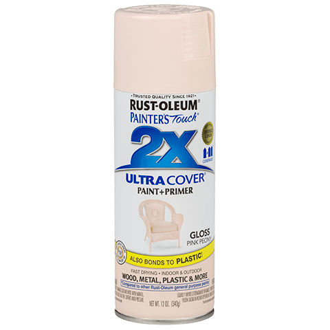 Rust-Oleum® 2X Ultra Cover Gloss Spray Gloss Pink Peony (12 Oz, Gloss Pink Peony)