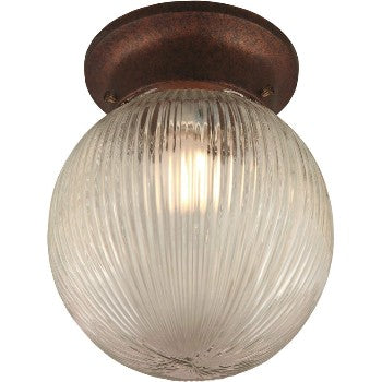 Hardware House 164337 Ceiling Light, 1 Light ~ Classic Bronze