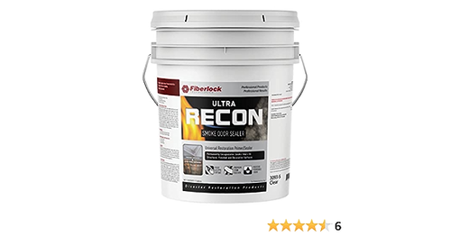 Fiberlock RECON ULTRA Smoke Odor Sealer 5 Gallons, Clear