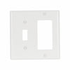 Eaton Cooper Wiring Combination Wallplate, White