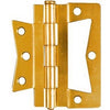 2-Pk., 3.5-In. Brass Non-Mortise Hinges