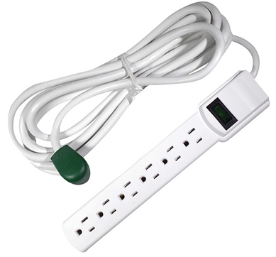 GoGreen Power® 6 Outlet Surge Protector 12ft Cord