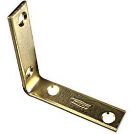 4-Pk., 2.5-In. Brass Corner Iron