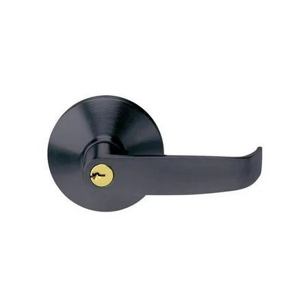 Tell Manufacturing Keyed Entry Lever Trim Matte Black